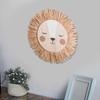 Cartoon Lions Hangings Decorations Creative Animal Head Ornament Handwovens Raffias Wall Decors for Farmhouses Bedroom Home