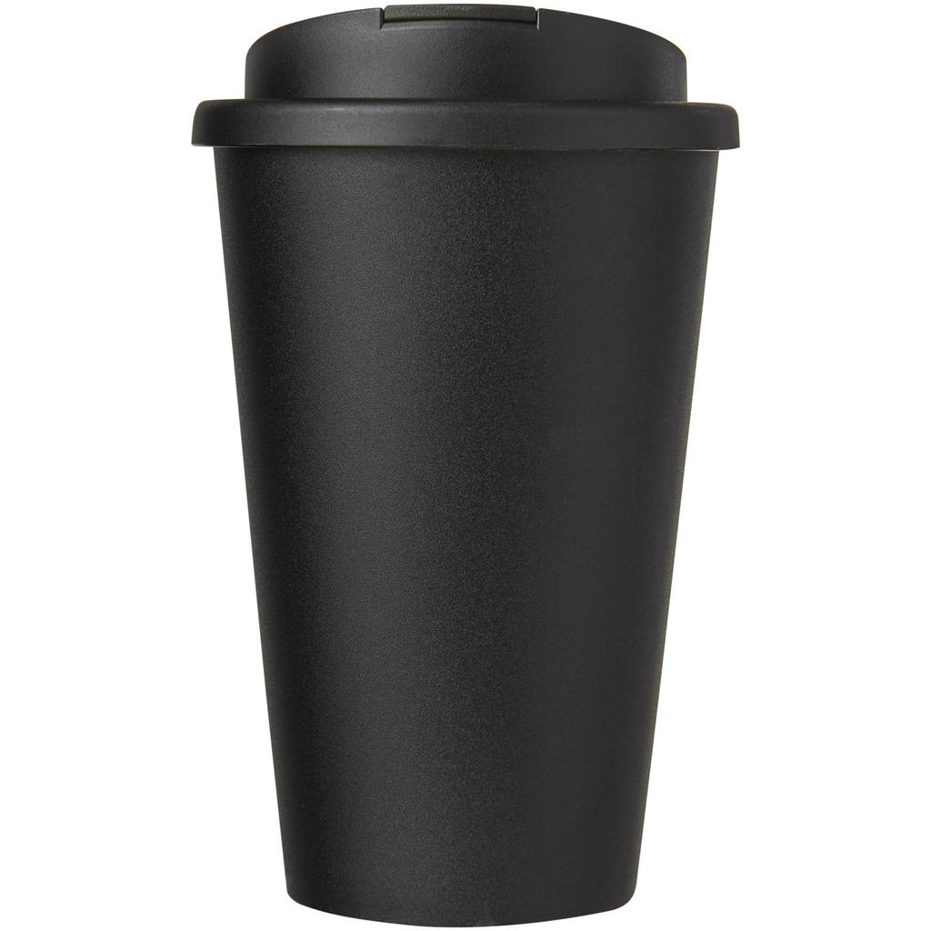 Americano 350 ml tumbler with spill-proof lid Solid black