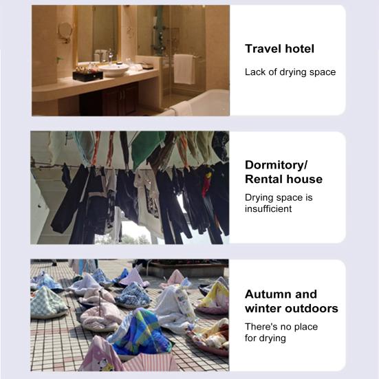 10 м портативная выдвижная бельевая веревка прочная втягивающаяся веревка для белья гостиничная ванная комната прачечная