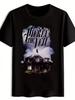 Мужская черная футболка с графическим принтом "Pierce the Veil" - Потертый Дом и Si