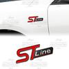 JJEM1 ST Line Logo Emblem Car Styling Rear Tail Trunk Decals Badge Chrome Metal Sticker For Ford Focus Fiesta Ecosport Mondeo Kuga
