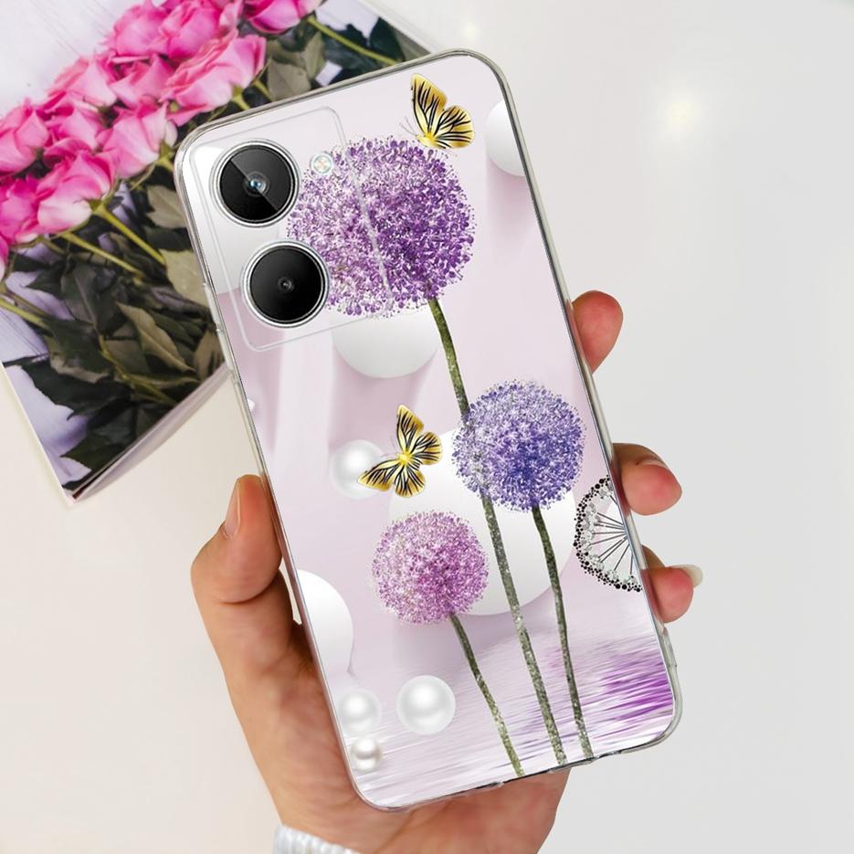 Чехол для Realme 10 4G Цветной Расписной Чехол Мягкий Силиконовый Чехол для Телефона Для Realme 10 Pro Plus Realme10 Pro+ Задняя Крышка Coque Capa