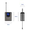 UHF Wireless Microphone Lavalier Headworn With Bodypack Transmitter Rechargeable Receiver 1/4" Output For Teaching Speaking