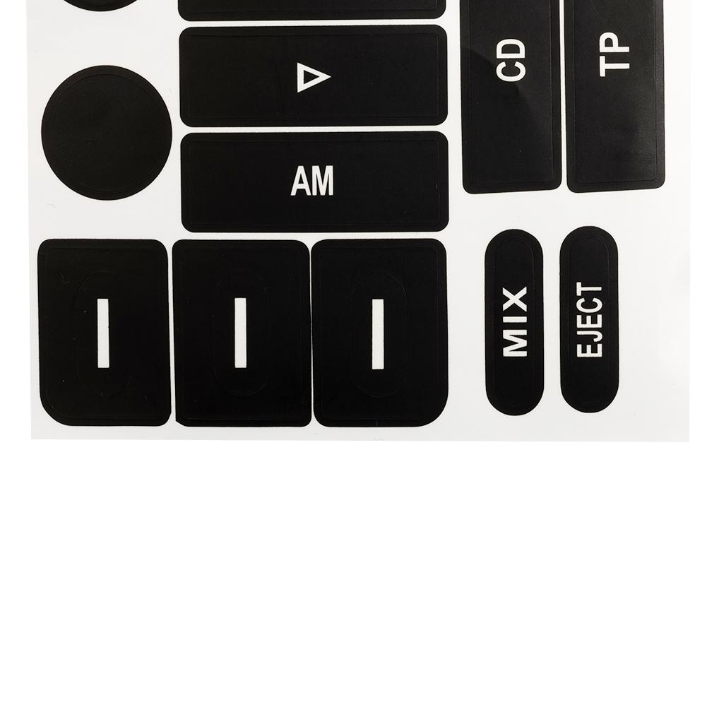 Наклейка для ремонта кнопки радио Наклейка для ремонта кнопки Передняя ПВХ-наклейка для ремонта радио