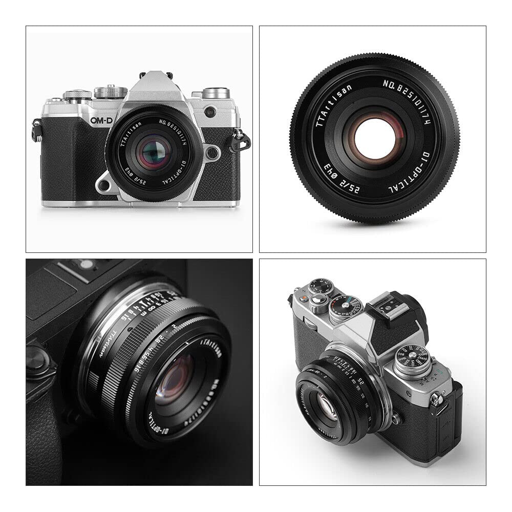 TTArtisan 25mm F2 Manual Compatible with Nikon Cameras Z30 Warranty Lens, Lens, APS-C, Z-mount Z50, ZFC, [2-Year Included]