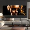 Black Gold Nude African Art Woman Oil Painting On Canvas Posters and Prints Scandinavian Wall Picture for Living Room No Frame