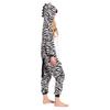 Piżama damska kombinezon kigurumi onesie strój zebra biało czarna 175-185 xl