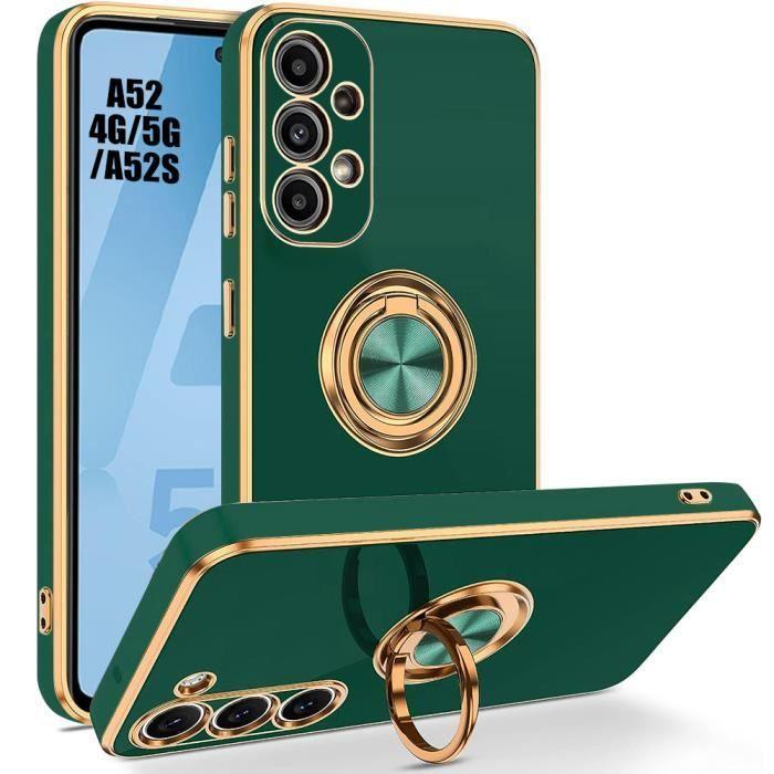 Coque - BOOLING - pour Samsung Galaxy A52 4G-5G - Vert Nuit - Antichoc - Luxe TPU - Elégant