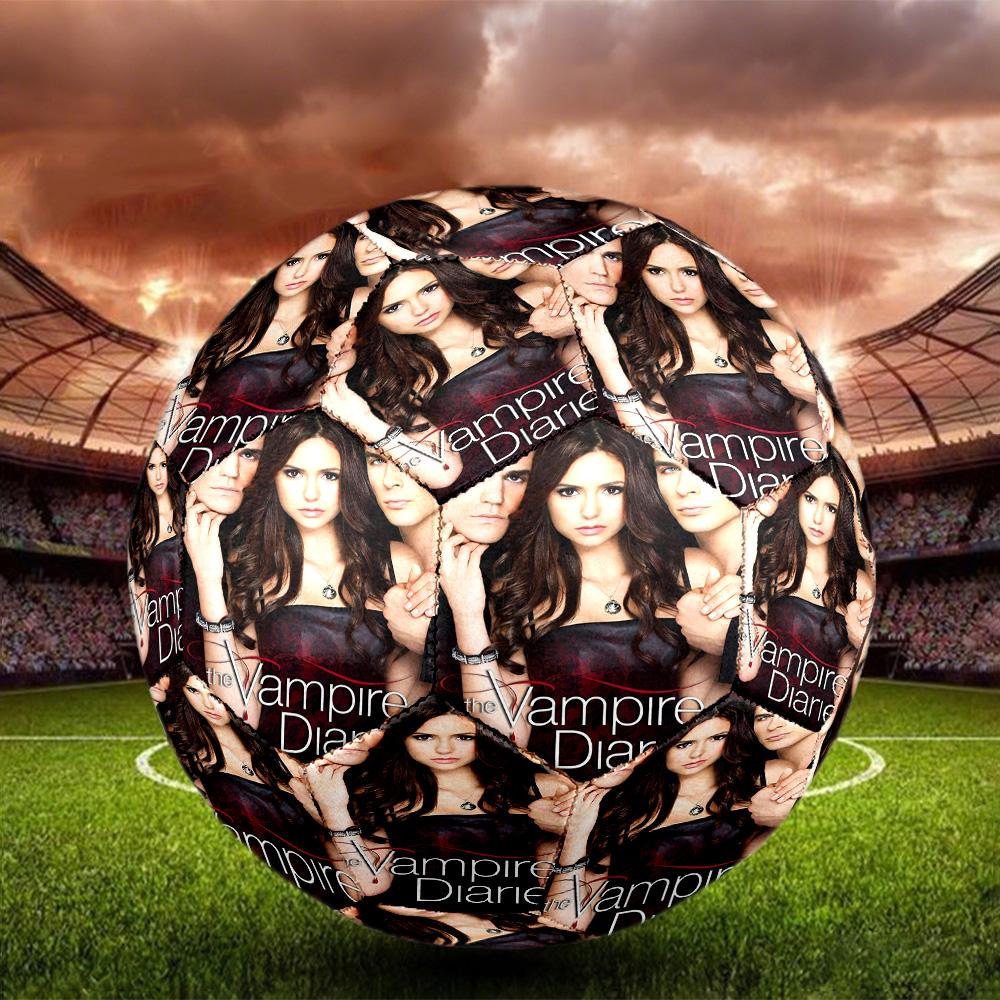 The Vampire Diaries Print Size 5 Soccer Ball, Standard Match Football for Sports Game and Team Practice, Ideal Gift for Soccer Fans