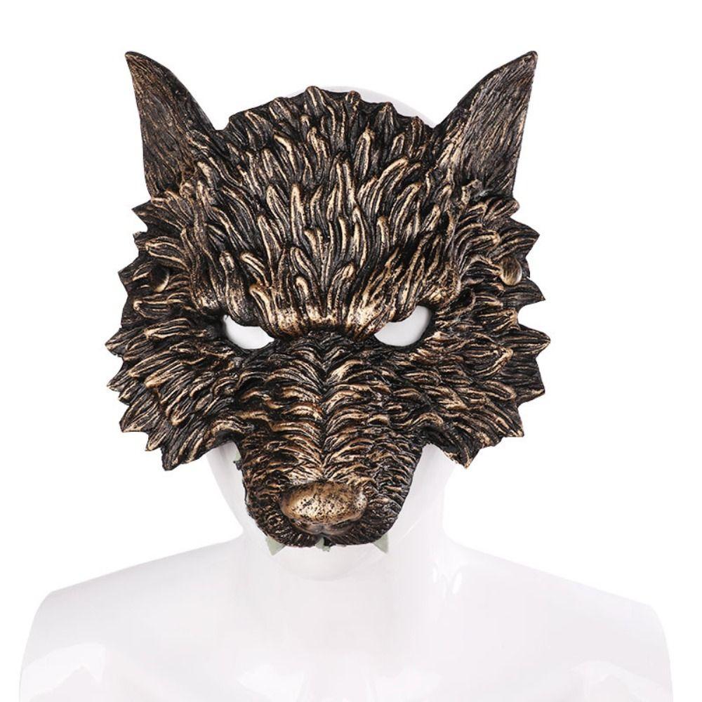 Eye Mask Halloween Wolf Mask RP Foam Animal Mask Nightclub Cosplay Prom Props  Masquerade