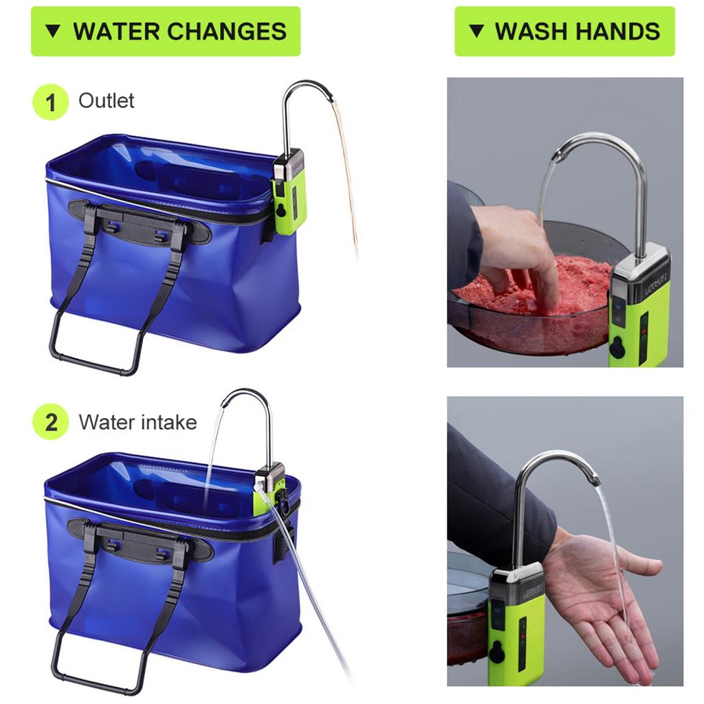 Automatic Water Pump 3 Modes Automatic Inductive Pumping USB Charging Mini Air Pump