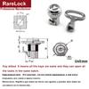 Distribution Box Cabinet Door Switch Control Door Lock Telescopic Rotary Latch Triangular Cylindrical Lock MA097 H