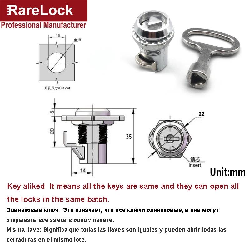 Distribution Box Cabinet Door Switch Control Door Lock Telescopic Rotary Latch Triangular Cylindrical Lock MA097 H