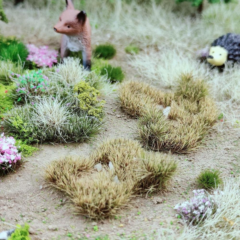 Natural Look Simulation Grass Block Realistic Static Grass Cluster Train Railway Layout