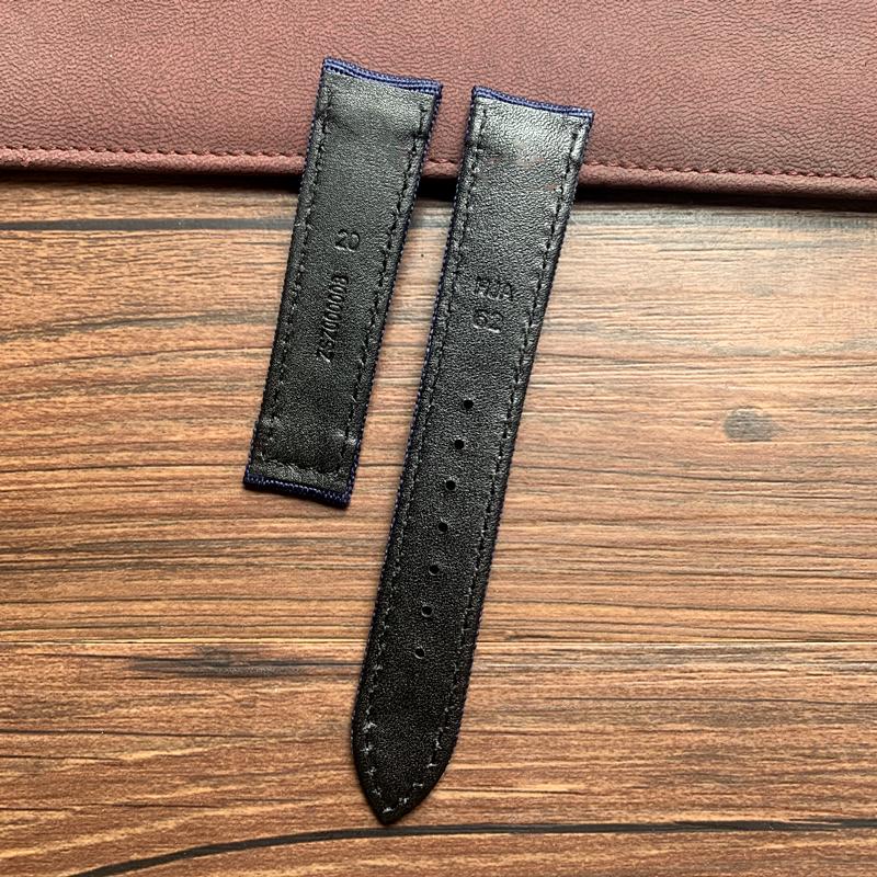 20 мм 22 мм черный, синий нейлоновый с кожаным ремешком для часов Omega AT150 Seamaster 300 600 Planet Ocean De Ville ремешок для часов