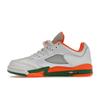 Детские кроссовки Air Jordan 5 Retro Low GS Hurricanes серо-футбольно-серые бриллиантово-оранжевые FQ1293-018
