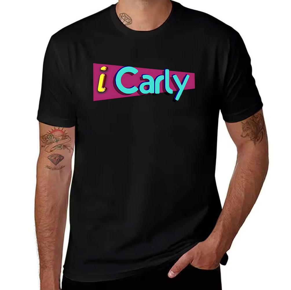 Men's iCarly Graphic Print Casual Short Sleeve Tee for Daily Wear