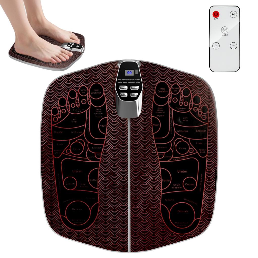 New Mocasa EMS Foot Foot Care Foot Reflexology Mat with Remote Rest After Respect for the Aged Birthday [2025 Model] Mat, Pad, Control, Unisex, Time,