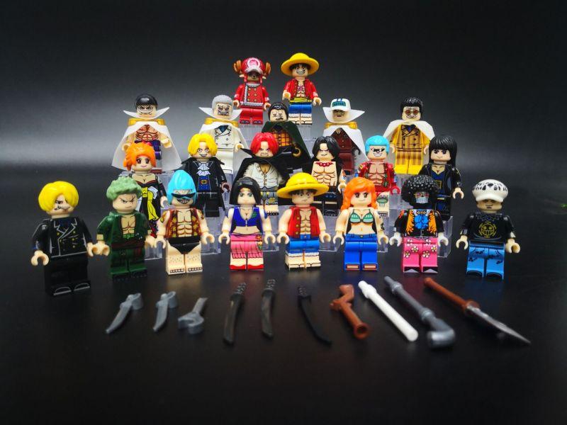 Минифигурки Аниме Фильм и Телесериал One Piece Король Луффи Солонна Красавица Робин Строительные Блоки Игрушки для Детей
