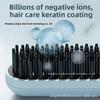 Cepillo alisador de pelo inalámbrico portátil mini peine alisador iónico para barba y cabello
