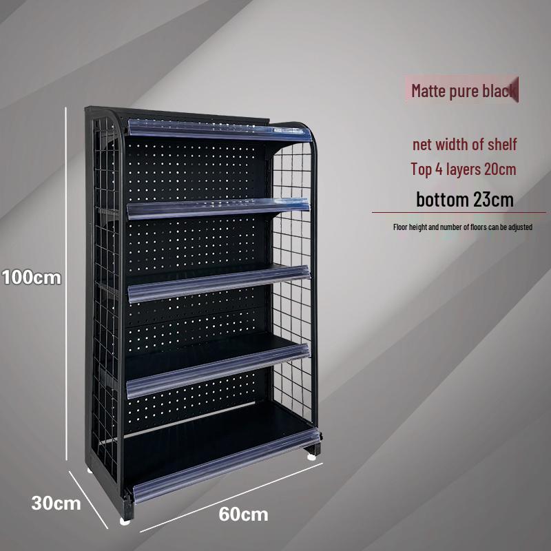 Single-Sided Snack Display Shelf for Convenience Store Registers