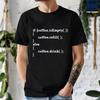 Футболка Coffee Coding для женщин мужчин Мужчины Женщины Футболка Топы Летняя Мода Уличная Одежда Футболки Подарок Программисту Компьютерных Наук