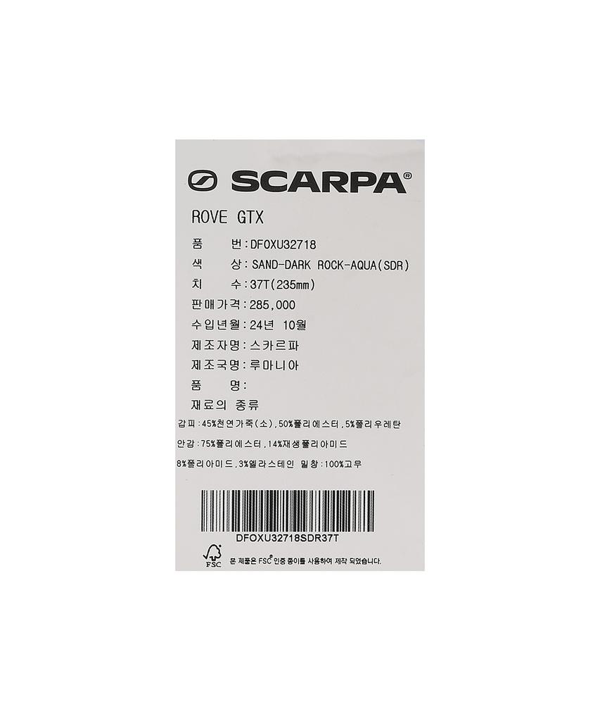 Scarpa Robe Gtx - Песочный-Темно-Серый-Аква / Dfoxu32718