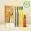 Coral Leaf 7-degree Toothbrush Set of 4 (+ Coral Leaf Toothpaste 25g)