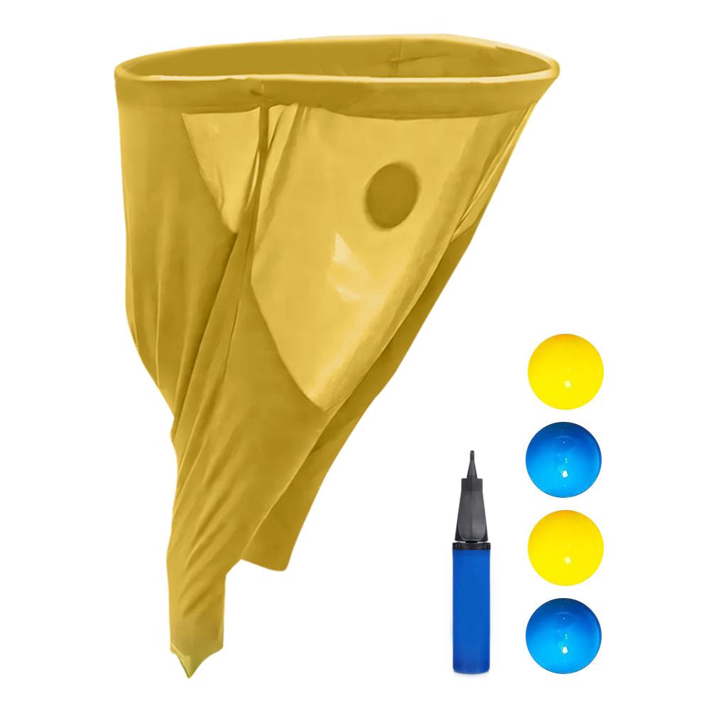 Granny Pants Field Family Reunion Game with 4 Bouncy Balls Outdoor Games Set with Oversized Pants for Outside Backyard Field Day