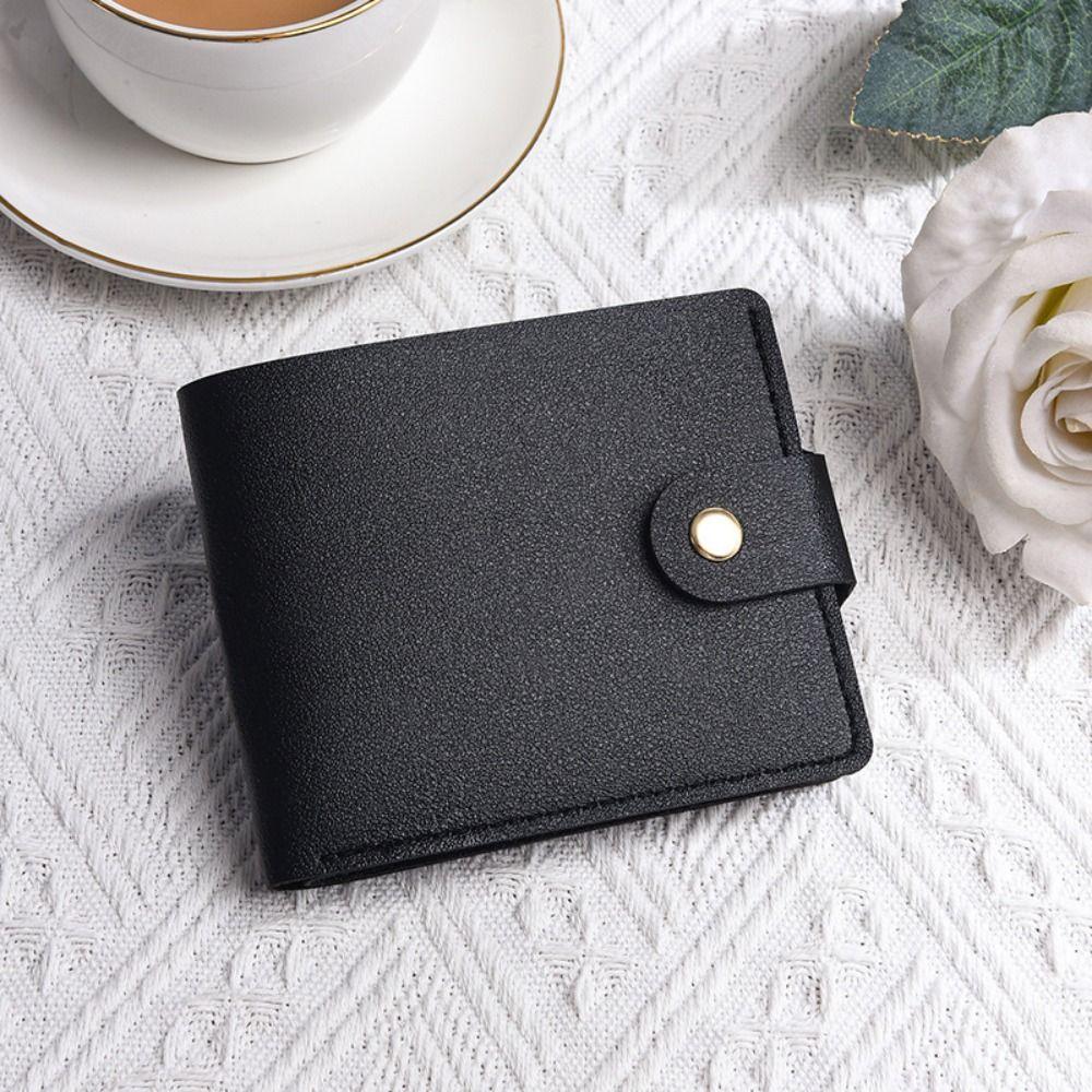 Multifunctional Mini Wallet PU Leather Coin Purse Portable Card Holder Clip Women