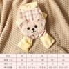 Pet Winter Four Legged Cotton Jacket Plaid Four Corner Pants Thickened Windproof Warm Cute Dog Teddy Bear Sweater Dog Pajamas