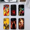ГОРЯЧАЯ аниме-чехол для телефона One-Punch Man Для iPhone17,16,15,14,13,12,11 Plus,Pro Max Мягкий черный чехол
