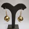 Стильные ретро серьги-подвески с диско-шаром Подарок на День святого Валентина