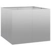 VidaXL Planter 100x100x80 Cm Galvanized Steel, Flower Pot, Plant Stand, Raised Bed, Planter Support 860827