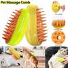 3 в 1 Steamy Cat Brush Spray для кошек и собак Массажная расческа Самоочищающаяся паровая щетка для кошек и собак Щетка для ухода за домашними животными для ванны для домашних животных Средство для удаления шерсти домашних животных