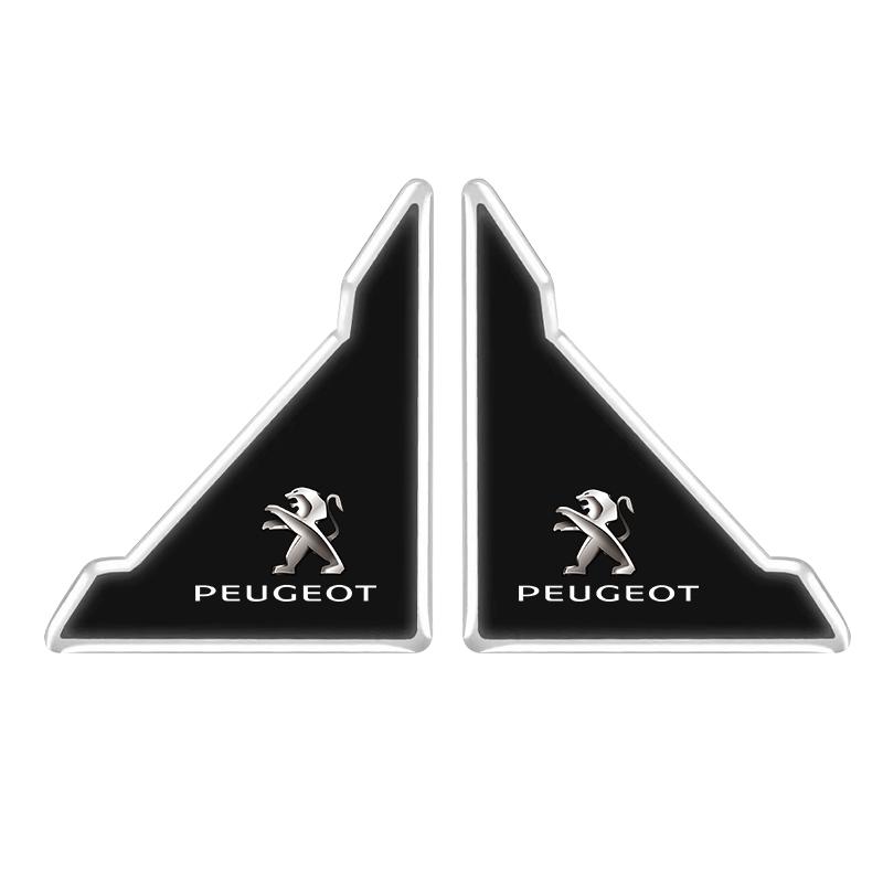 2 шт. Наклейки-защитные уголки на двери автомобиля Декор Для Новых Peugeot 206 208 207 3008 308 2008 107 508 607 106 406 407 307 301 408