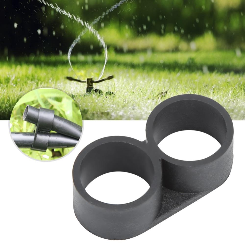 100Pcs Black Drip Tubing End Closure for 16 Mm OD Tubing Irrigation Tube End Fitting Lawn Watering