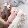 Decoration Handmade Key Trinket Alpaca Keychain Animal Keyring Sheep Key Ring Stuffed Toy Keychain