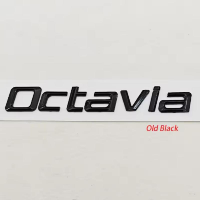 3D ABS Хромированный Черный Логотип Octavia Буквы Значок на Задний Багажник Автомобиля Для Skoda OCTAVIA 1 2 3 4 A5 A7 MK3 Наклейка Аксессуары