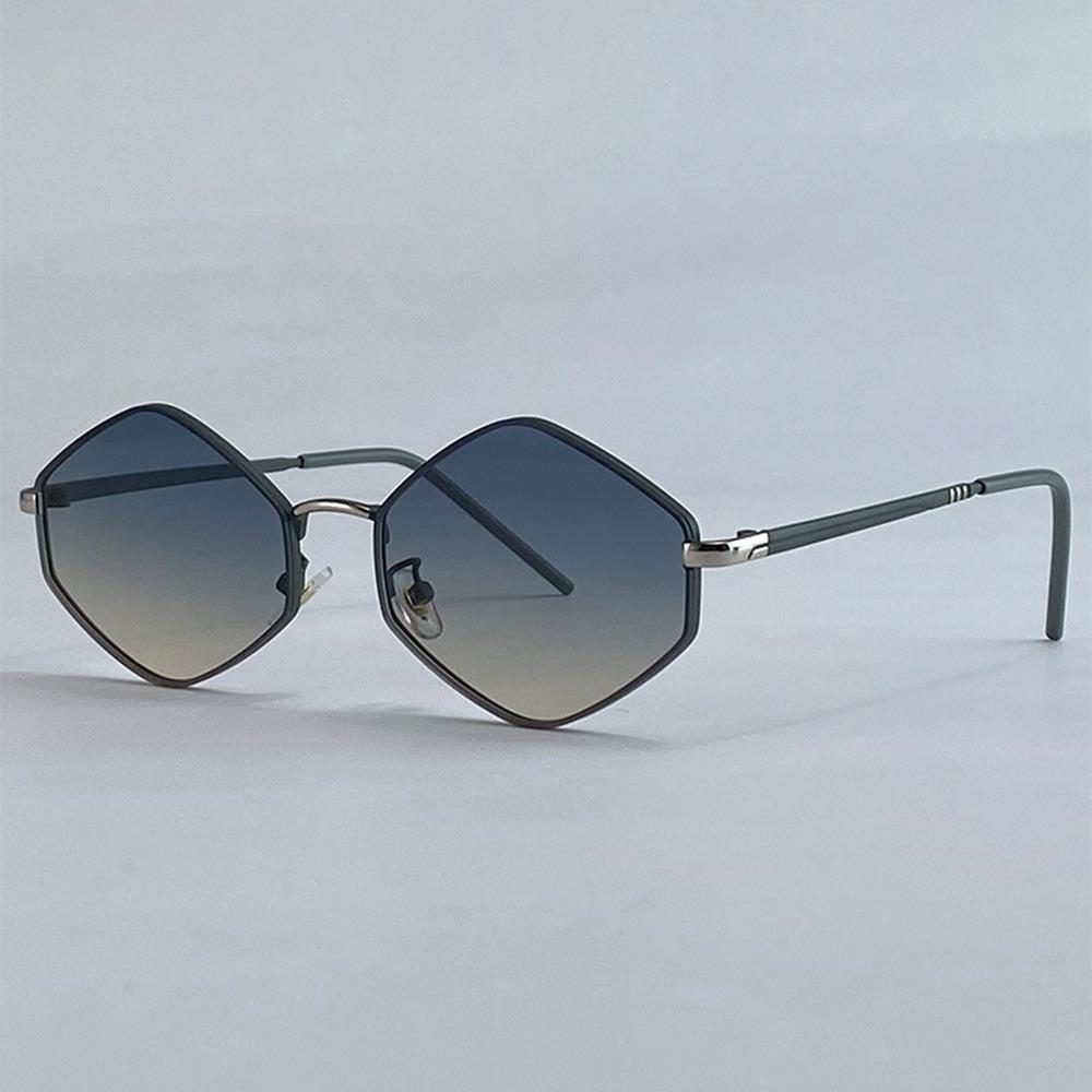 Дизайн бренда Полигональные солнцезащитные очки Женские Классические шестиугольные солнцезащитные очки Модные очки для вождения Мужские Роскошные UV400 Женские очки