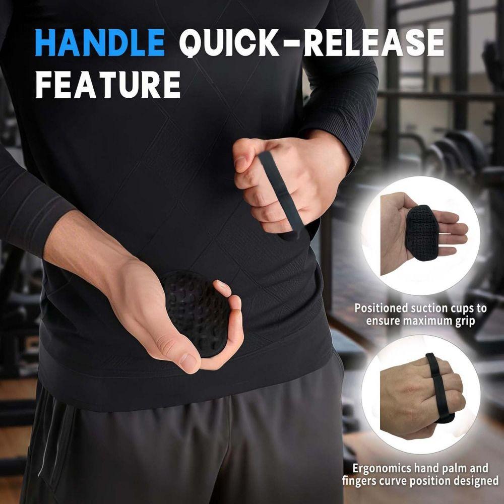 1 Pair Anti-slip Grip Strength Trainer Double Hole Training Hand Guard  Men Women