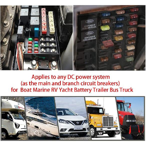 Автоматический выключатель с автосбросом на 30 А, предохранители ATC/ATO с возможностью сброса, низкопрофильные, автомобильный стандартный лезвийный предохранитель, DC12V-32V, для автомобиля, грузовика, фургона, лодки, 10 шт.