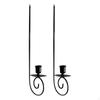 2Pcs Metal Candle Sconces Minimalist Iron Hanging Wall Sconce Holder Mounted for Table