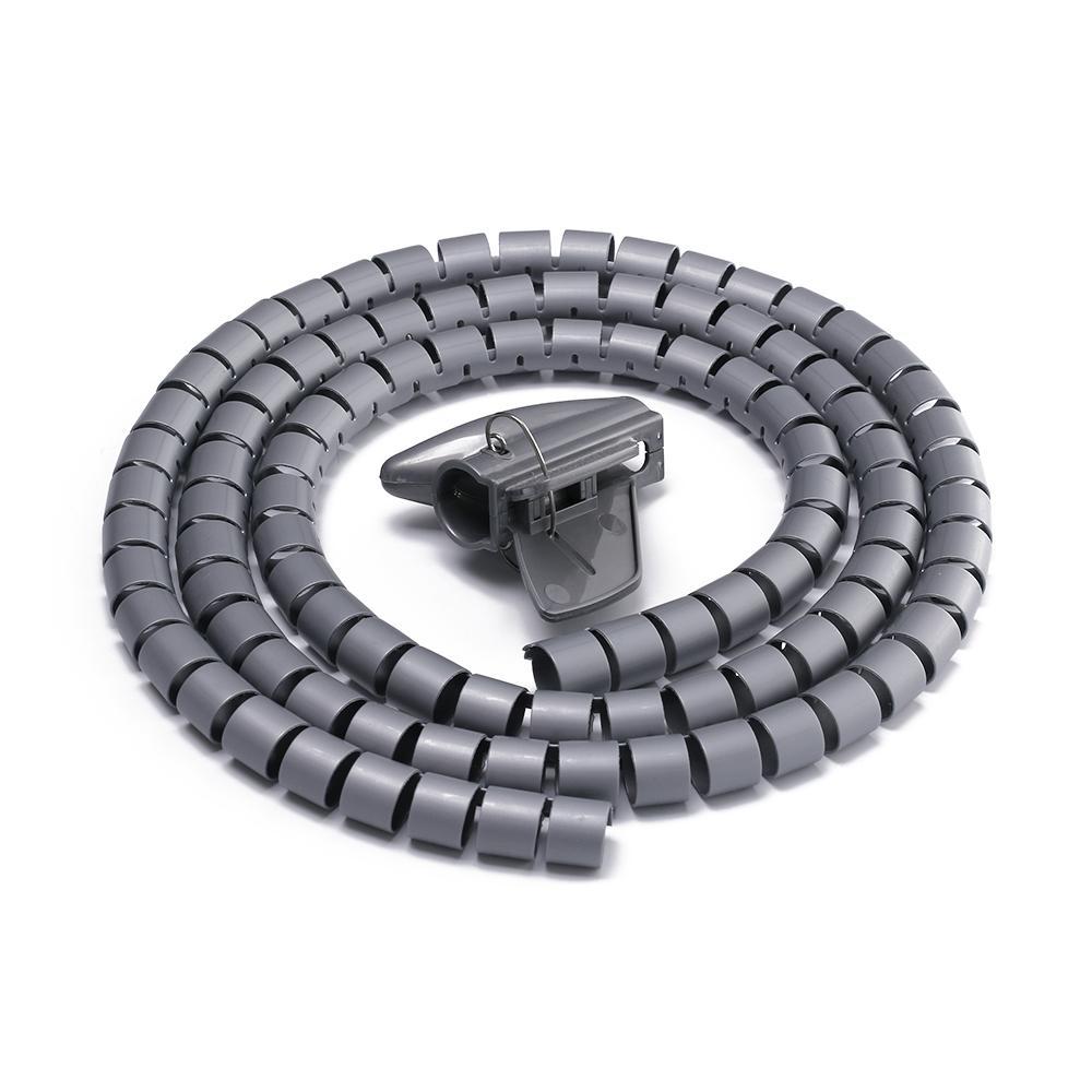 Органайзер для проводов Winder Wrap Clip, длина 1,5 м, защита шнура, гибкая спиральная трубка, органайзер для проводов, держатель кабеля