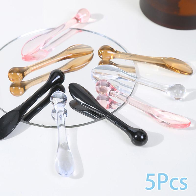 5/10 шт. Аппликатор для крема для глаз, ложка, ролик, прозрачная массажная палочка, косметические шпатели, маска для лица от морщин, уход за кожей, акрил