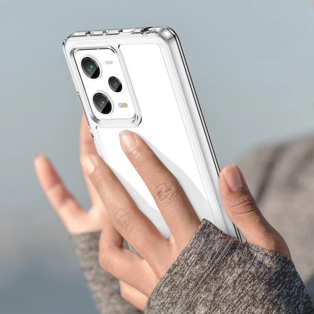 KEYSION Прозрачный противоударный чехол для Redmi Note 12 Pro + 5G 12S 11 Pro + 11S силиконовый чехол из ТПУ для телефона Xiaomi POCO X5 Pro 5G
