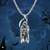 Новое ожерелье Dark Wind Halloween Skull, ожерелье Punk Wind Halloween Sickle, место для покупки.