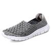Women Sneakers Summer Breathable Lightweight Slip On Women Flat Shoes Female Loafers Manual Woven Shallow Women Casual Shoes