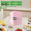 6L Portable Small Refrigerator Energy-saving USB Interface Low Noise Compact Size Portable Beverage Can Cooler Warmer
