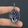 Подвеска из медной проволоки Natural Tree Of Life London Blue Topaz 2,40 дюйма a4f87